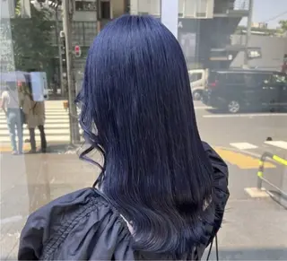 セミロング カラー ヘアアレンジ 🫧モテる💗ダメー ジレスハイトーン🫧のヘアスタイル