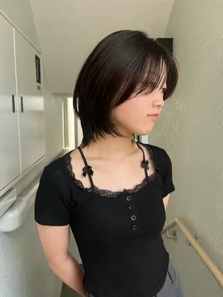 ショート カラー 似合わせレイヤー🍏 ★パーマ/ののかのヘアスタイル