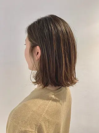 ミディアム iet.所属・ウルフ/ボブ/耳ツボ ジュエリー◎ricoのヘアスタイル