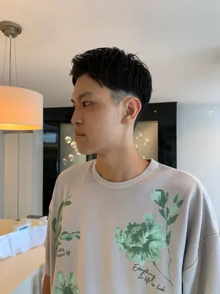 メンズ 名竹聖治/透明感 カラー/縮毛矯正のヘアスタイル