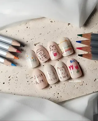 ネイル 3dパーツ/流行り 👧shushu❤️のネイルデザイン