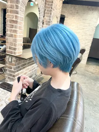 ショート カラー ACROあべの店所属・艶カラー/インナー /グラデ/大西小百合のヘアスタイル