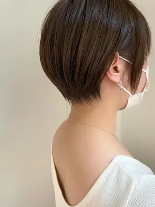 ショート カラー 江上拓郎/ショート /酸性ストレートのヘアスタイル