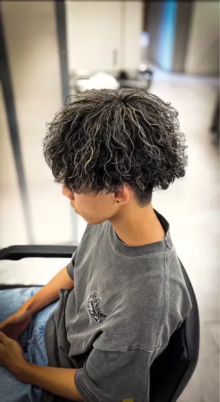 パーマ メンズ メンズ専門/パーマ 特化/栄/北出瑞貴のヘアスタイル