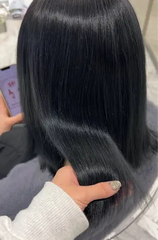 セミロング カラー 冬っぽカラー/ マツエク/ゆきなのマツエク・マツパデザイン