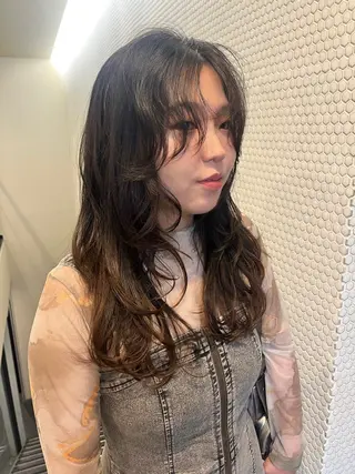 ロング レイヤー/暖色/ 髪質改善/永礼芳果のヘアスタイル