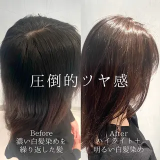 ロング DX SHARE SALON所属・matka白髪ぼかし 大人ヘア/KEIKOのヘアスタイル