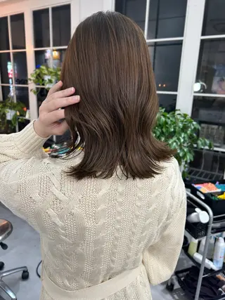 ミディアム カラー レイヤーボブ/ 艶カラー/サナ🌼のヘアスタイル