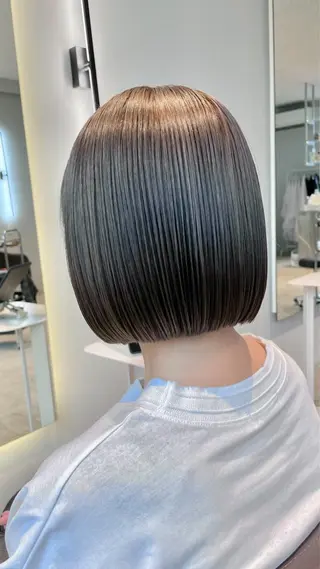 ミディアム 落合 美穂のヘアスタイル