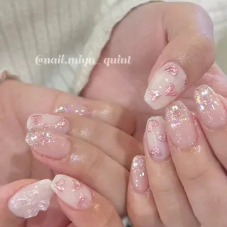 ネイル 𝕄𝕚𝕪𝕦🤍 自由が丘⌇パラジェルのネイルデザイン