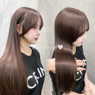 セミロング MOE 福岡韓国ヘア✧︎のヘアスタイル
