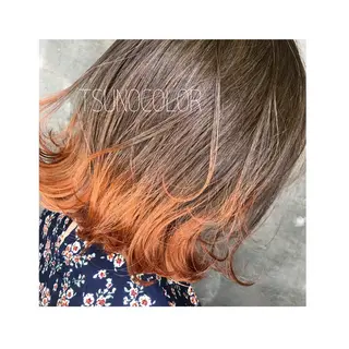 ショート カラー GARU-ガル-所属・TSUNO🦖 派手髪/オタク美容師のヘアスタイル