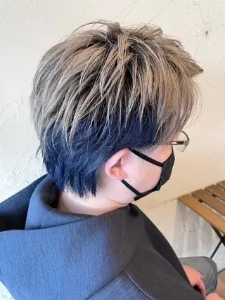 ショート カラー メンズ メンズ特化/パーマ指 名No.1/百瀬太郎のヘアスタイル