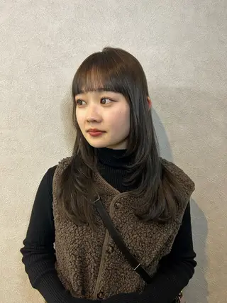 ロング Una並木坂　透明感カラー&髪質改善&韓国ヘア所属・モテ髪美容師♡ ひなたのヘアスタイル