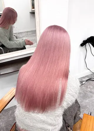 ロング カラー IO【イオ】ブリーチ／ダブルカラー/髪質改善/ケアブリーチ/ハイトーン／長野市／長野駅所属・木藤 優杏のヘアスタイル