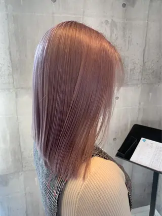 セミロング カラー 🧸ミルクティー🧸 kousei🧸のヘアスタイル