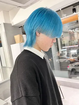 カラー メンズ デザインカラー 小西勇次のヘアスタイル