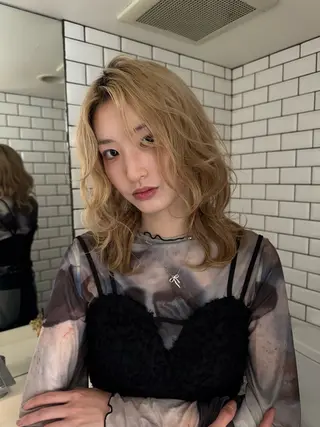 カラー パーマ/ 渋谷/TAIKIのヘアスタイル