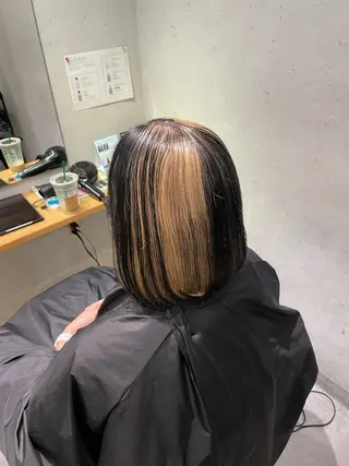 ミディアム ハモチユウゴ 髪質改善/縮毛矯正のヘアスタイル