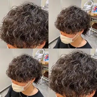 パーマ メンズ メンズ特化LIBER 石川玲央のヘアスタイル