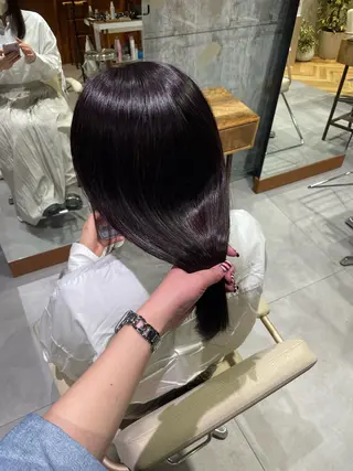 ロング カラー かわにし ひなた🐰のヘアスタイル