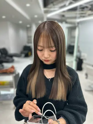 ロング タマシロカリン /カットモデル❤️のヘアスタイル