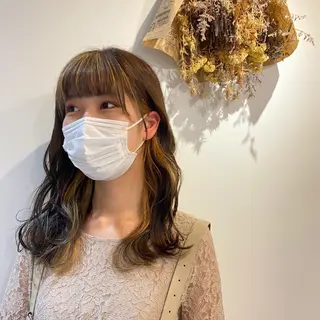 ミディアム カラー 自宅での再現性👌 溝の口/中裕樹のヘアスタイル