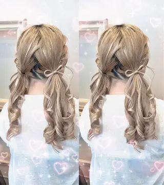 ロング ヘアメ/お呼ばれﾍｱ /横浜/nozomiのヘアスタイル