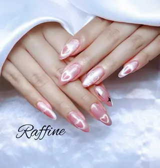 ネイル RAFFINE 月🦋🩵のネイルデザイン