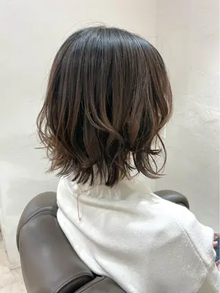 ミディアム カラー 銀座No.1髪質改善 縮毛矯正/本木のヘアスタイル