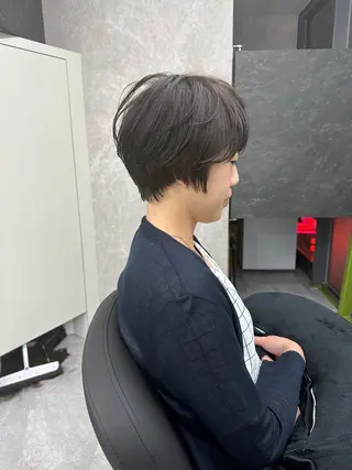 ショート カラー 似合わせスタイル 岡田勇哉のヘアスタイル