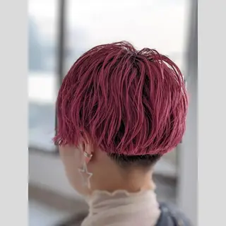 ショート カラー SANDRO所属・SANDRO eno☺︎のヘアスタイル