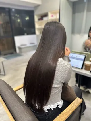 ロング パーマ ハイトーンカラー が絶対可愛い✨泰聖✨のヘアスタイル