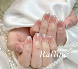 ネイル RAFFINE 月🦋🩵のネイルデザイン