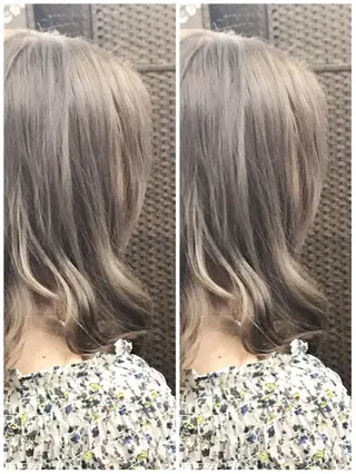 ミディアム カラー ヤナ マネージャーのヘアスタイル