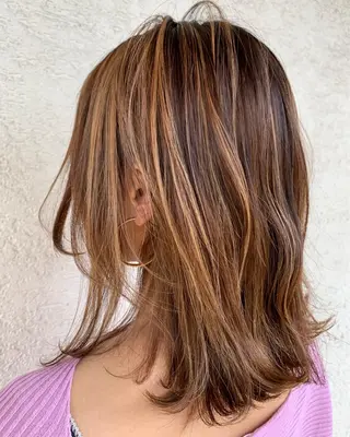 ミディアム カラー flocci🌙 フロクシのヘアスタイル