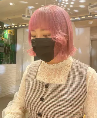 ミディアム カラー 艶ハイトーン👑♡ NATSUKIのヘアスタイル