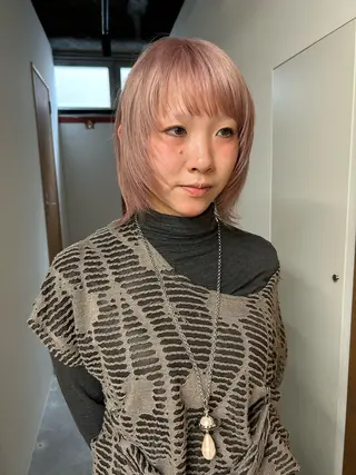 ミディアム 藤原 直希のヘアスタイル