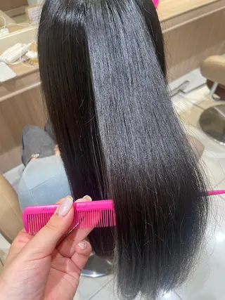 ロング パーマ 韓国ヘアメイク🎀/ 縮毛矯正✨山本媛香のヘアスタイル