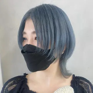 ショート カラー デザインカラー/パー マ🦖外岡咲希🦖のヘアスタイル