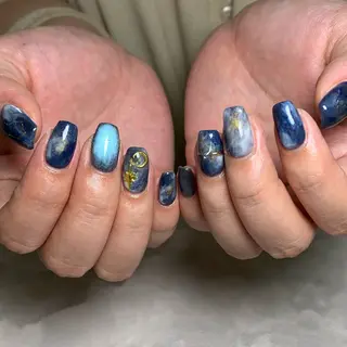 ネイル 0203ムニムサン 💙Harukaのネイルデザイン