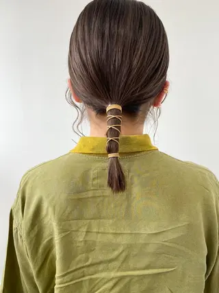 ミディアム カラー ヘアアレンジ fit stand /HIIRAGIのヘアスタイル