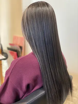 ロング カラー 関口 友行のヘアスタイル