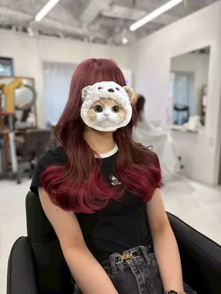 カラー happiness所属・🍒ピンクベージュ /ベージュ🍒なつきのヘアスタイル