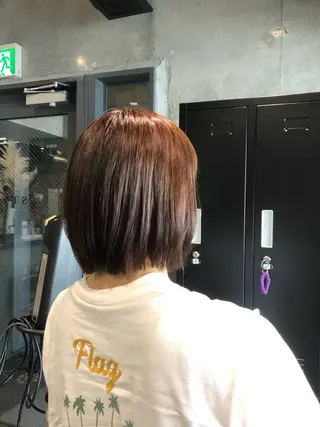 ミディアム 🎀縮毛矯正.暗髪 .艶髪🩶ちひろのヘアスタイル