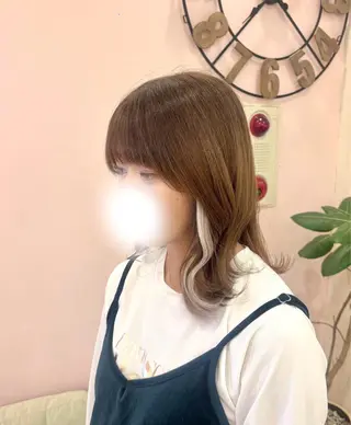 ミディアム 新規50%off /韓国風/吉田 響歌のヘアスタイル