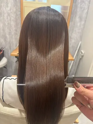 ロング KAEDE💖 縮毛矯正/艶カラーのヘアスタイル