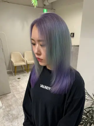 セミロング カラー piLLon/ RYUKAのヘアスタイル