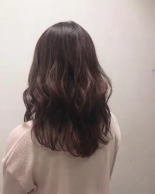 セミロング カラー ヘアアレンジ 永井 亜実のヘアスタイル