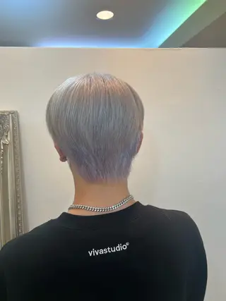 ショート カラー メンズ アンククロス青山店所属・ANKHCROSS りりあのヘアスタイル